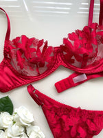 Bloom Red Lingerie Set - Angies Showroom