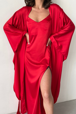 Mix and Match Desire Dress with Flames Red Kimono Robe