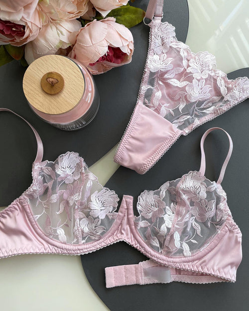 Jolie Pink Lingerie set - Angies Showrom