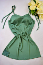 Orchid Olive Slip Dress