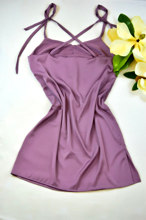 Orchid Pink Slip Dress