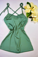 Orchid Olive Slip Dress