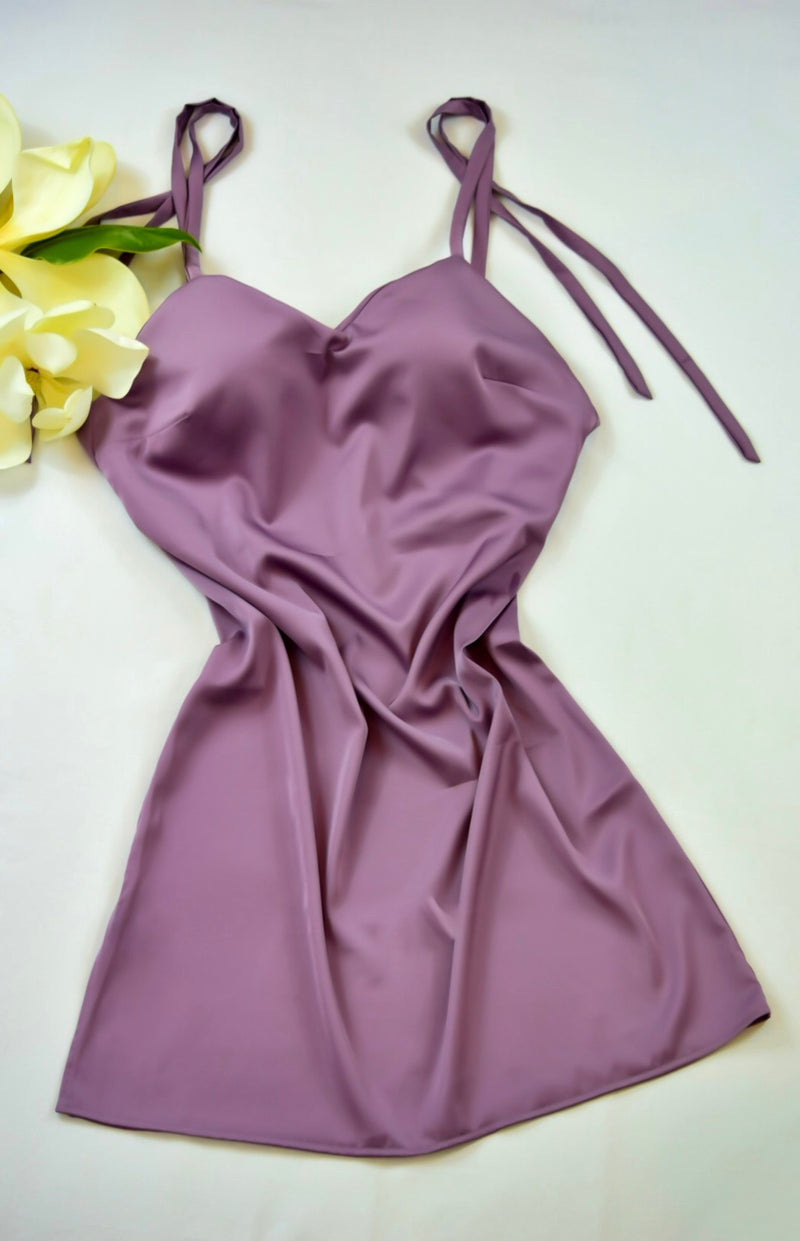 Orchid Pink Slip Dress