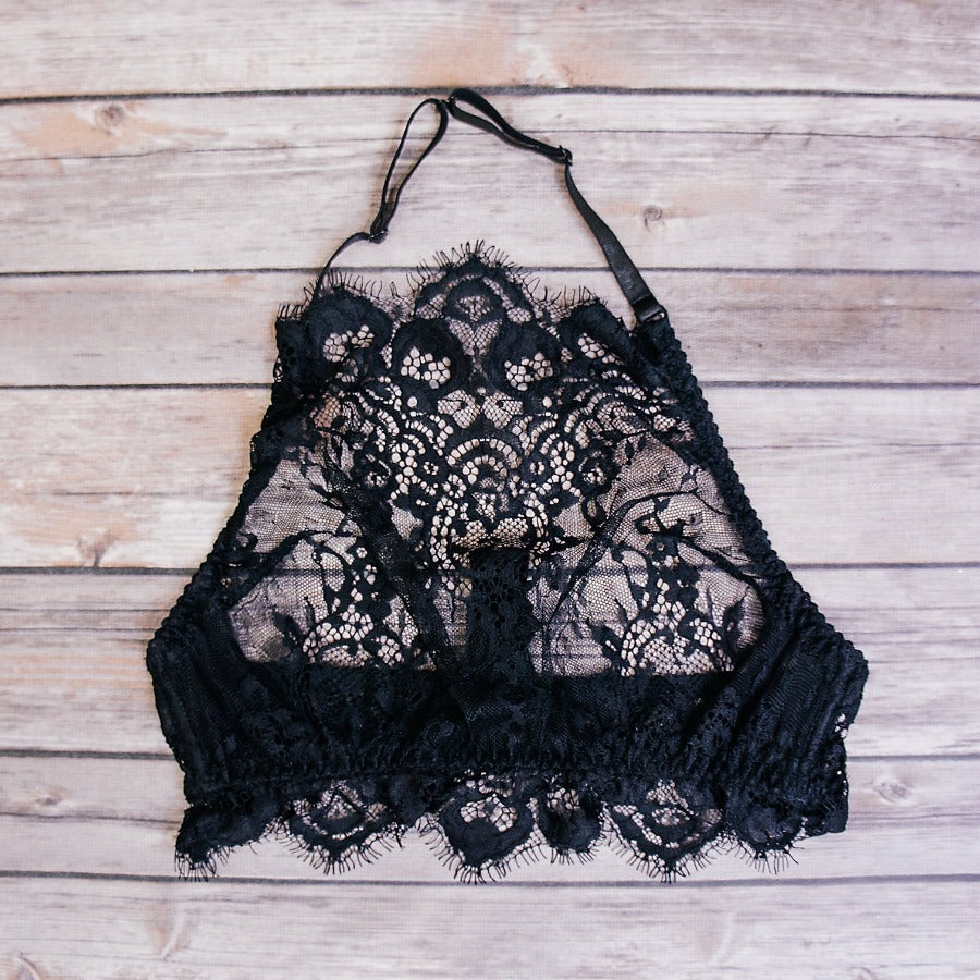 Lacy Black Lingerie Set — Holy Thrift