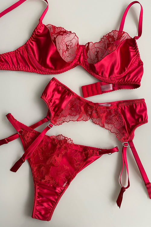 Mon Belle Red Lingerie Set Angies Showroom