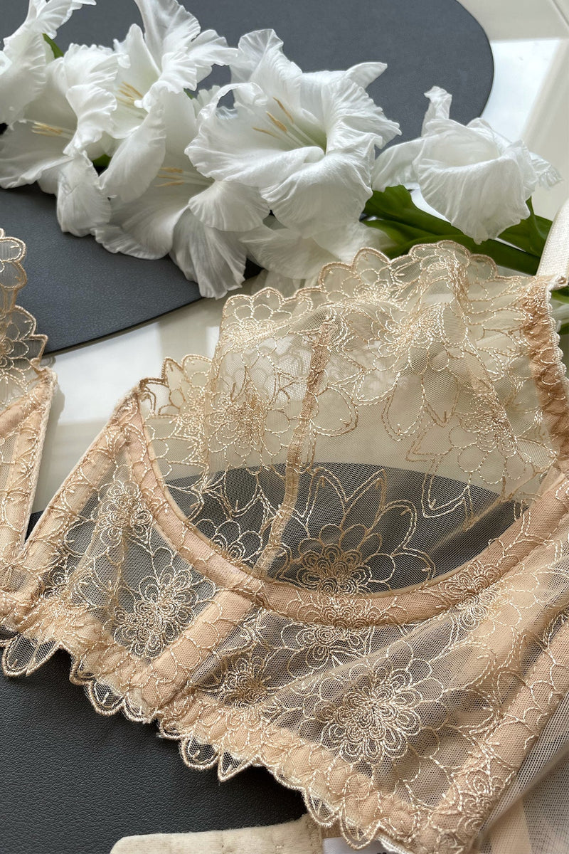 Premium Emilia Nude Handmade Lingerie Set – Angie's Showroom