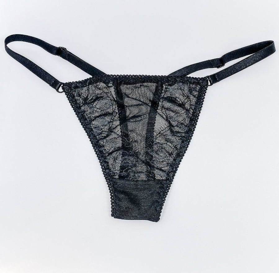 NEW USA Empire Intimates LACY BLACK PANTY SM MED LG X-LG MATCHES