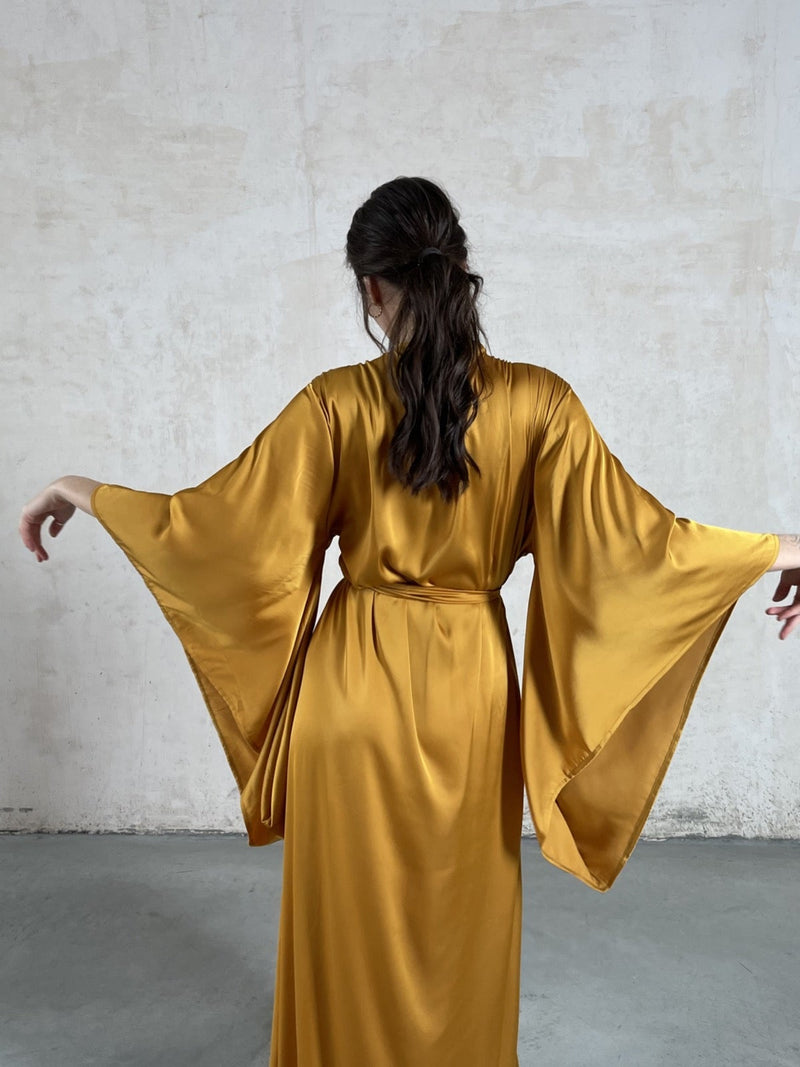 Kimono Sleeves Long Robe - Angie's showroom