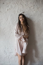 Oversized Ivory Shirt / Nightgown - Angie's showroom
