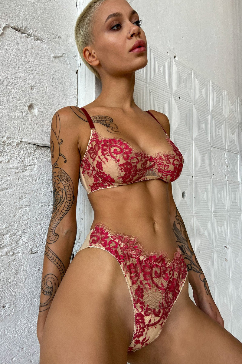 Paola Red Lingerie Set - Angie's showroom