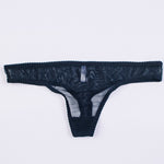 Push up black mesh thong panty - Angie's showroom